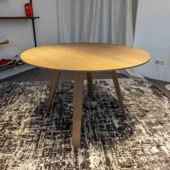 Tisch Maverick Massivholz Eiche H08 Grau Geölt