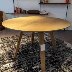 Tisch Maverick Massivholz Eiche H08 Grau Geölt