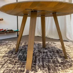 Tisch Maverick Massivholz Eiche H08 Grau Geölt