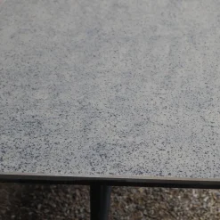 Tisch Officina Italienischer Schiefer Geflammt Gestell Schmiedeisen Lackiert Sowie Rostschutzbehandelt