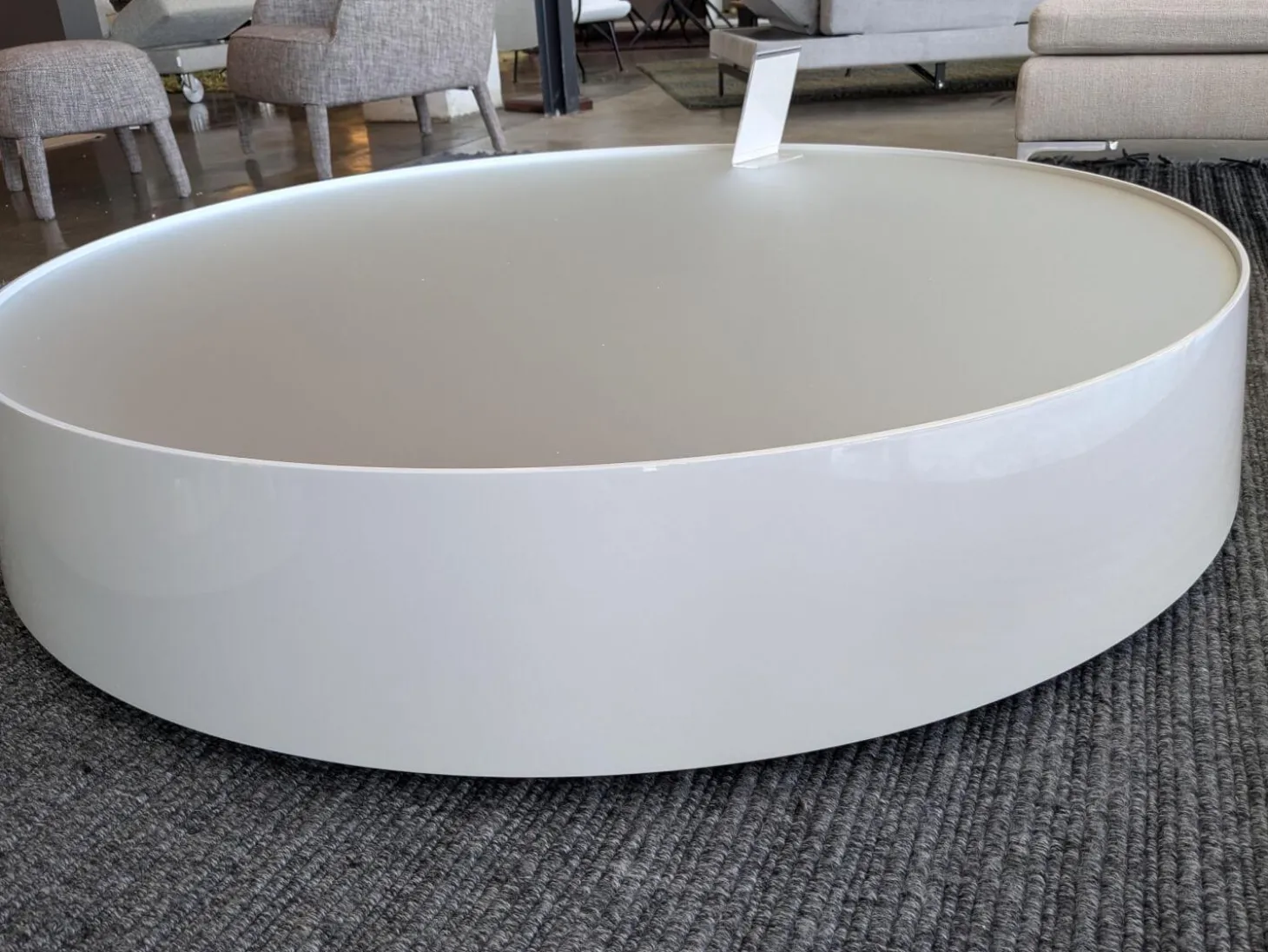 Tisch Planck 1322L Perlweiß Lack Glänzend