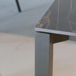 Tisch Rio Platte Fm-Ceramtop Marrone 87 Gestell Aluminium Anthrazit Pulverbeschichtet