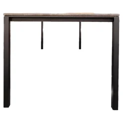 Tisch S600 Eiche Geköhlt Ton Grau Füße RAL 9005 Tiefschwarz Pulverbeschichtet Matt