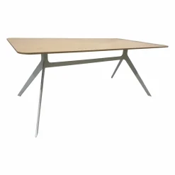 Tisch Star Eiche Gebeizt Hell Gestell Weiß