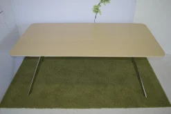 Tisch Star Eiche Hell Gebeizt Gestell Verchromt