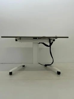 Tisch Talent 500 Malamin Eiche Gestell Weiß Klappbar auf Rollen