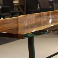 Tisch Tane Brown Platt Expoy Noten Noes Gestell Feinstrukur Braun Kohl