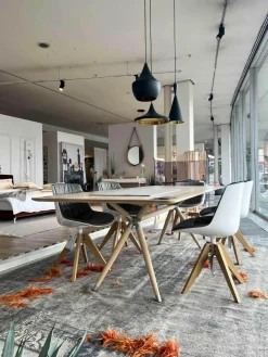 Tisch X2 Esche Ohne Braunkern Brettverleimt Natur Geseift