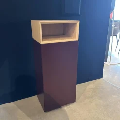 Türenkommode Alea Eiche Matt Lack Matt Beere Violett