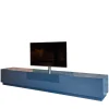 Tv-Element Soma Lack Matt Stahlblau Inklusive Klappen Und Schubkästen