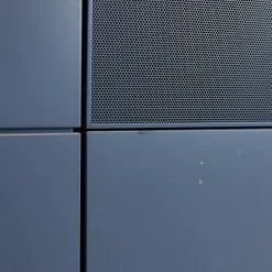 Tv-Element Soma Lack Matt Stahlblau Inklusive Klappen Und Schubkästen