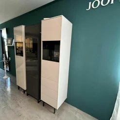 Vitrine 71845 Glas Verspiegelt Kristallgrau Füße Metall Schwarz