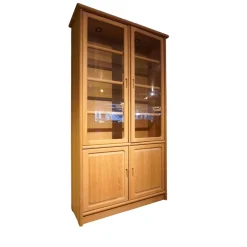 Vitrine 1182 M Massivholz Eiche Türen Mit Glaselementen