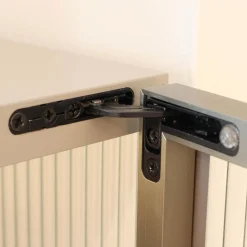 Vitrine Canaletto Container Front Klarglas K7 Korpus Lack Tongrau Seidenmatt