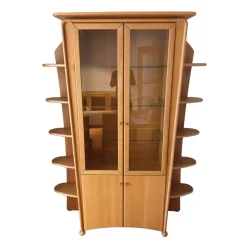 Vitrine Genius Massivholz Buche Massiv Mit Beleuchtung