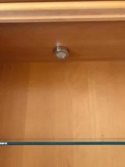 Vitrine Genius Massivholz Buche Massiv Mit Beleuchtung