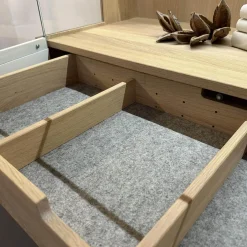 Vitrine PÖ KT292 Massivholz 2 Türig Weiß Inkl Glaselementen