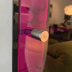 Vitrine Solus Black Light Optiwhite Dark Grey mit Farbwechsel Beleuchtung