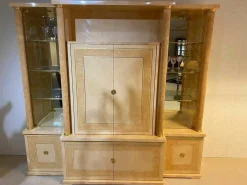 Vitrinenschrank TN04 Lachsfarben Marmoriert