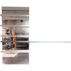 Wandborde Mit Spiegelpaneele Lack Matt Beige Seta Und Verde Blau Mit Beleuchtung