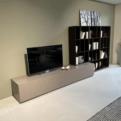 Wohnkombination Alea Lack Basalt Matt Raucheiche Furniert