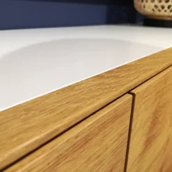 Wohnkombination Dimaro Lack Weiß Asteiche