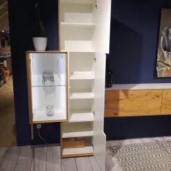 Wohnkombination Dimaro Lack Weiß Asteiche