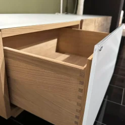 Wohnkombination Vmontanara Wildeiche Geölt Akzent Glas Optiwhite Weiß Mit Beleuchtung