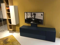 Wohnkombination WK419 Intono Eiche Milk TV-Säule Schwenkbar