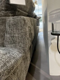 Wohnlandschaft Bailey Stoff Renegade 168 Plumb Grau Metallfüße Schwarz