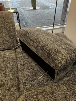 Wohnlandschaft Bailey Stoff Renegade 168 Plumb Grau Metallfüße Schwarz