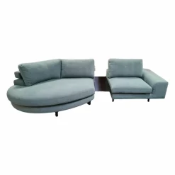 Wohnlandschaft Belladonna Stoff Dream 122 Cloud MF1 Metall Schwarz