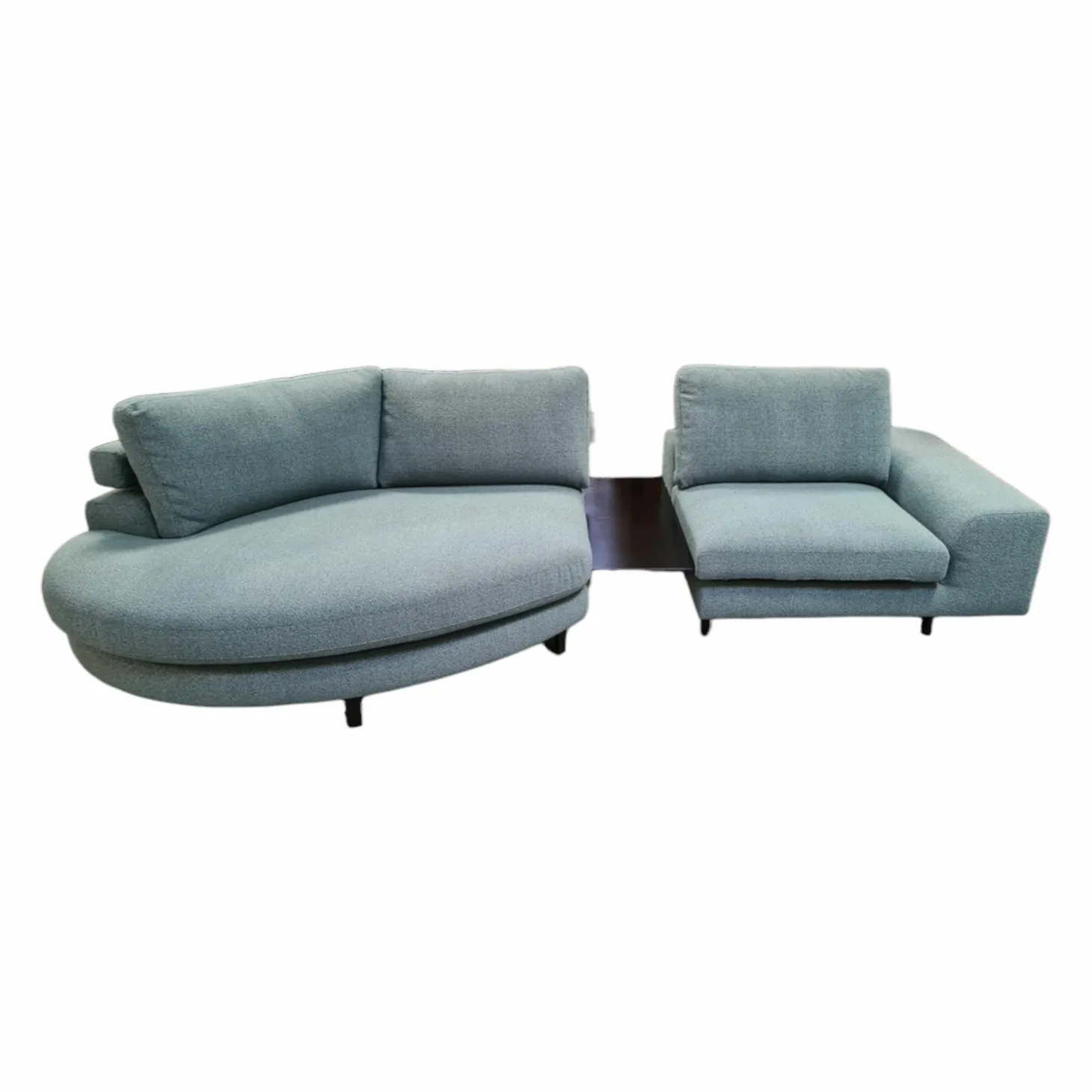 Wohnlandschaft Belladonna Stoff Dream 122 Cloud MF1 Metall Schwarz