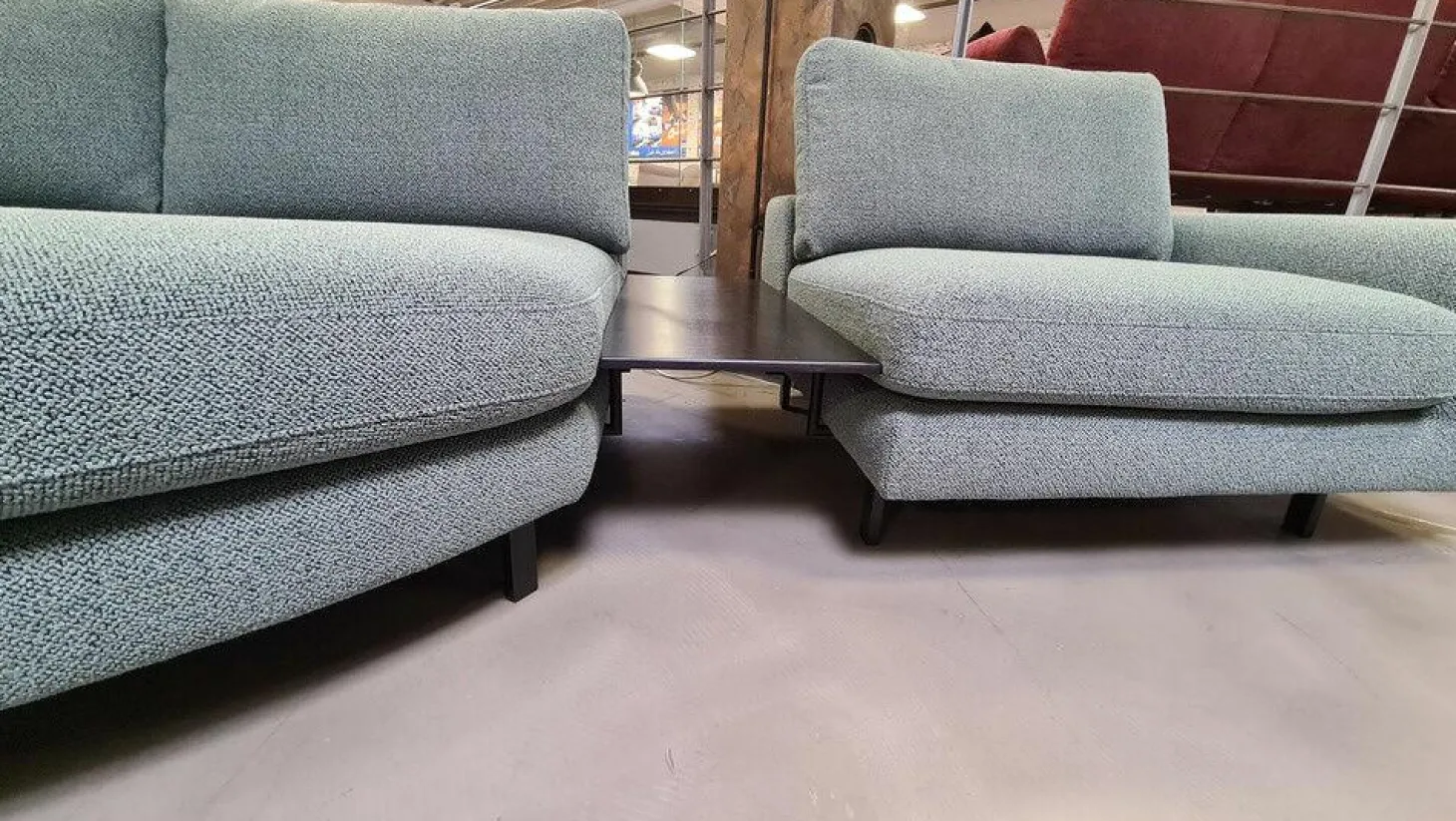 Wohnlandschaft Belladonna Stoff Dream 122 Cloud MF1 Metall Schwarz