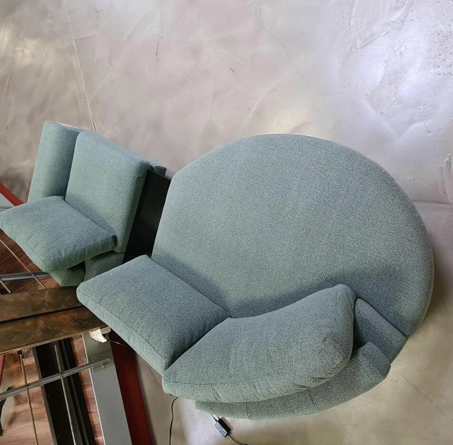 Wohnlandschaft Belladonna Stoff Dream 122 Cloud MF1 Metall Schwarz