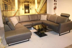 Wohnlandschaft Cassius Casada Stoff E Galero Slate Grau ohne Dekokissen