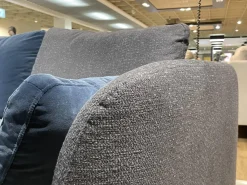 Wohnlandschaft Kumo 555 Stoff 22 505 Schwarzblau Grau Gussfuß Matt Verkehrsschwarz Schwarz