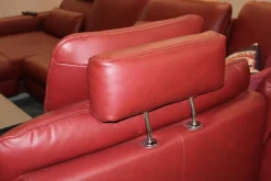 Wohnlandschaft Leonore Leder Longlife 160 Vivre Barolo Rot