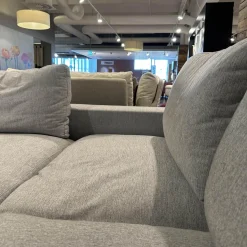 Wohnlandschaft Now Soft In Stoff Sable 01 Grau Gestell Metallkufe Chrom