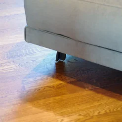 Wohnlandschaft Octave Bezug Stoff Wing WG243 Grau Grün Gestell Metall Zinnfarbig Lackiert Inklusive Kissen