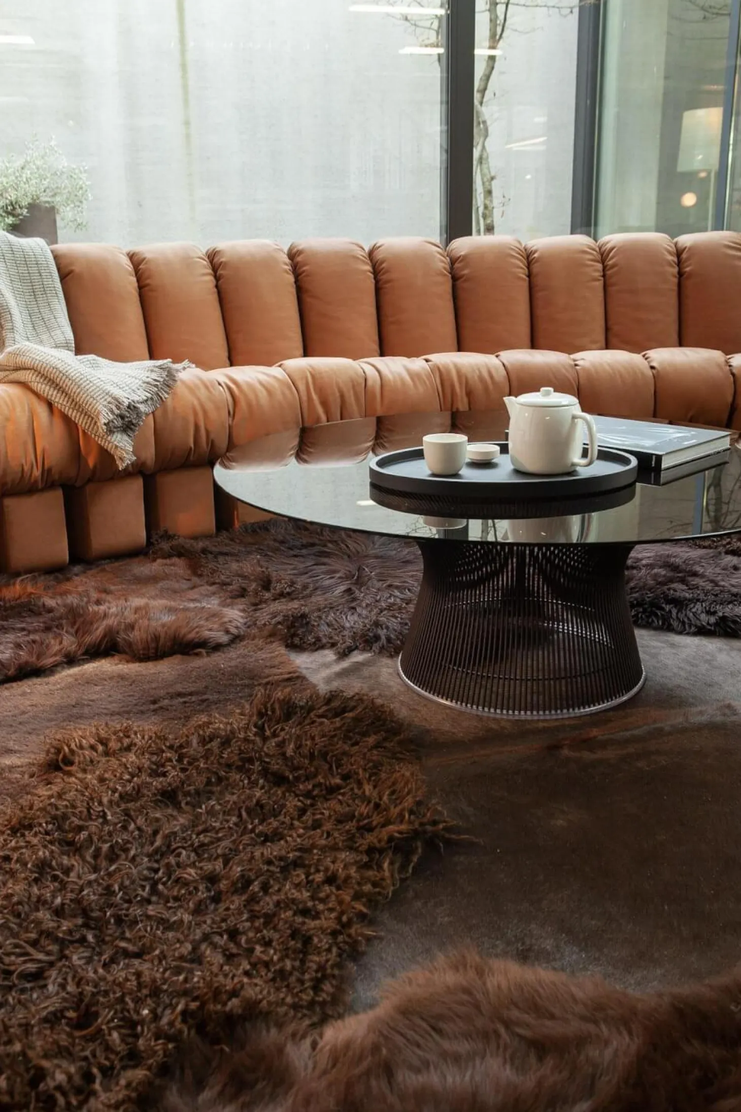 Wohnlandschaft Sofa DS 600 Snake Nappaleder Naturale Cuoio Braun Aus Einzelnen Addierbaren Elementen