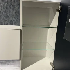 Wohnwand 945 Easytouch Lacklaminat 967 Alpinweiß Mit Beleuchtung