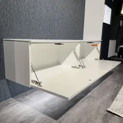 Wohnwand 945 Easytouch Lacklaminat 967 Alpinweiß Mit Beleuchtung