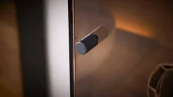 Wohnwand 2026 Riffbuche Massiv Absetzung Kernesche Gebürstet Anthrazit Gebeizt Inklusive Beleuchtung