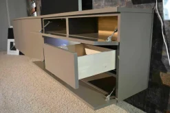 Wohnwand 420 Viva Glattlack Sienna