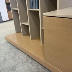 Wohnwand Allio Holz Lack Oliv Eiche Satin