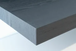 Wohnwand Bücherregal Quid Ulme Schwarz Mit Beleuchtung Und Hocker