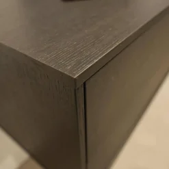 Wohnwand Bera Eiche Satin Terra Schwarz Gold Inklusive Sideboard Und Couchtisch