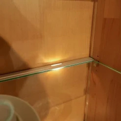 Wohnwand Cantana 3000 Erle Massiv Inklusive Beleuchtung Und Flachtrafo Ohne Fernseher