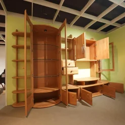 Wohnwand Cantana Erle Massiv Mit TV-Aufsatz